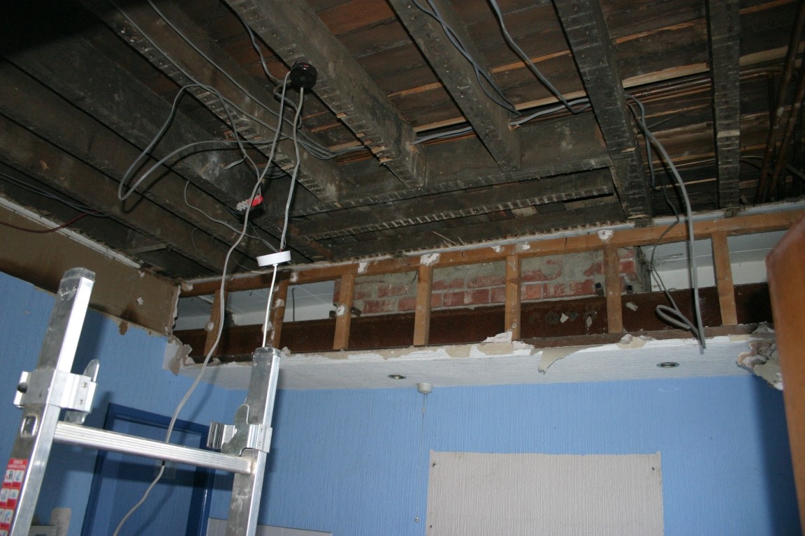 Most Of Ceiling Removed